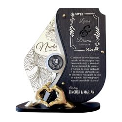 Trofeu personalizat 50 ani  – Nunta de aur – Manute