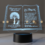 Cadou personalizat Trofeu LED – Pentru nasi – Carticica