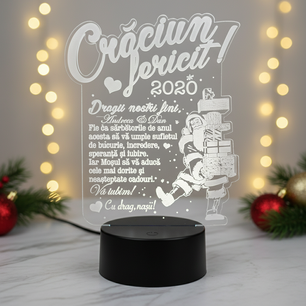 Trofeu personalizat - Cadou fini craciun Trofeu personalizat - Cadou fini craciun