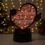 Cadou personalizat Trofeu LED Craciun – Scumpa mama