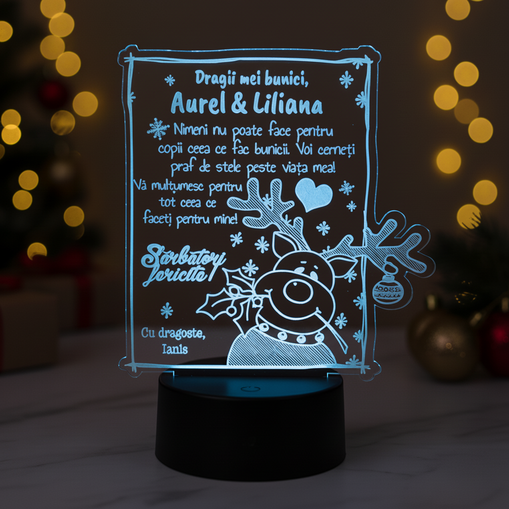 Trofeu personalizat - Cadou pentru bunici de Craciun Trofeu personalizat - Cadou pentru bunici de Craciun