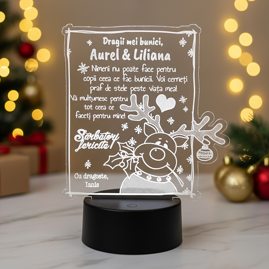 Trofeu personalizat - Cadou pentru bunici de Craciun Trofeu personalizat - Cadou pentru bunici de Craciun