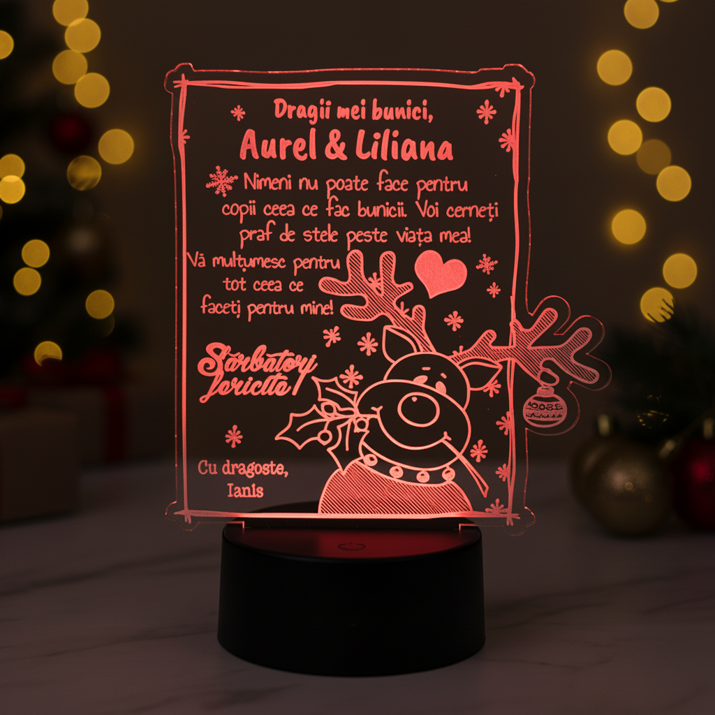 Trofeu personalizat - Cadou pentru bunici de Craciun Trofeu personalizat - Cadou pentru bunici de Craciun