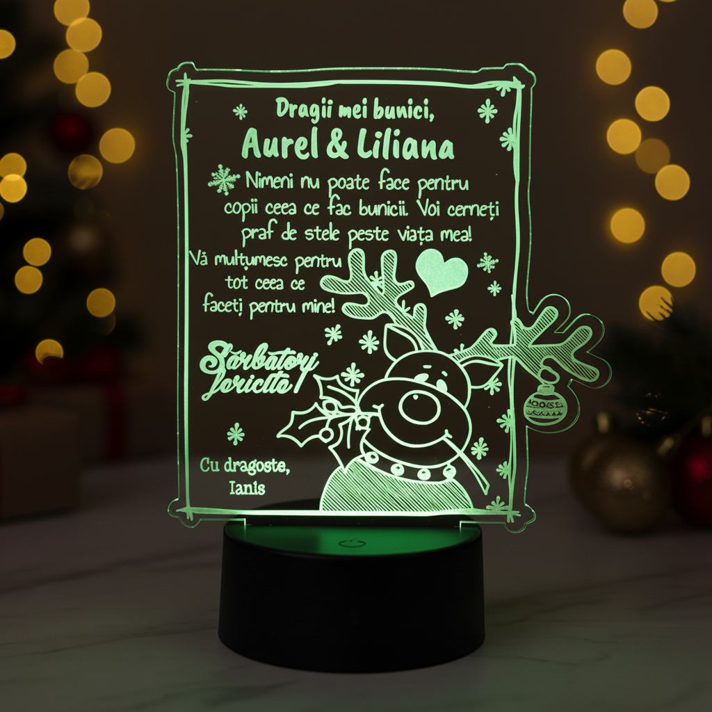 Trofeu personalizat - Cadou pentru bunici de Craciun Trofeu personalizat - Cadou pentru bunici de Craciun