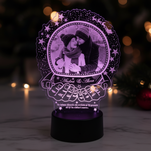 Trofeu personalizat de Craciun - Te iubesc!