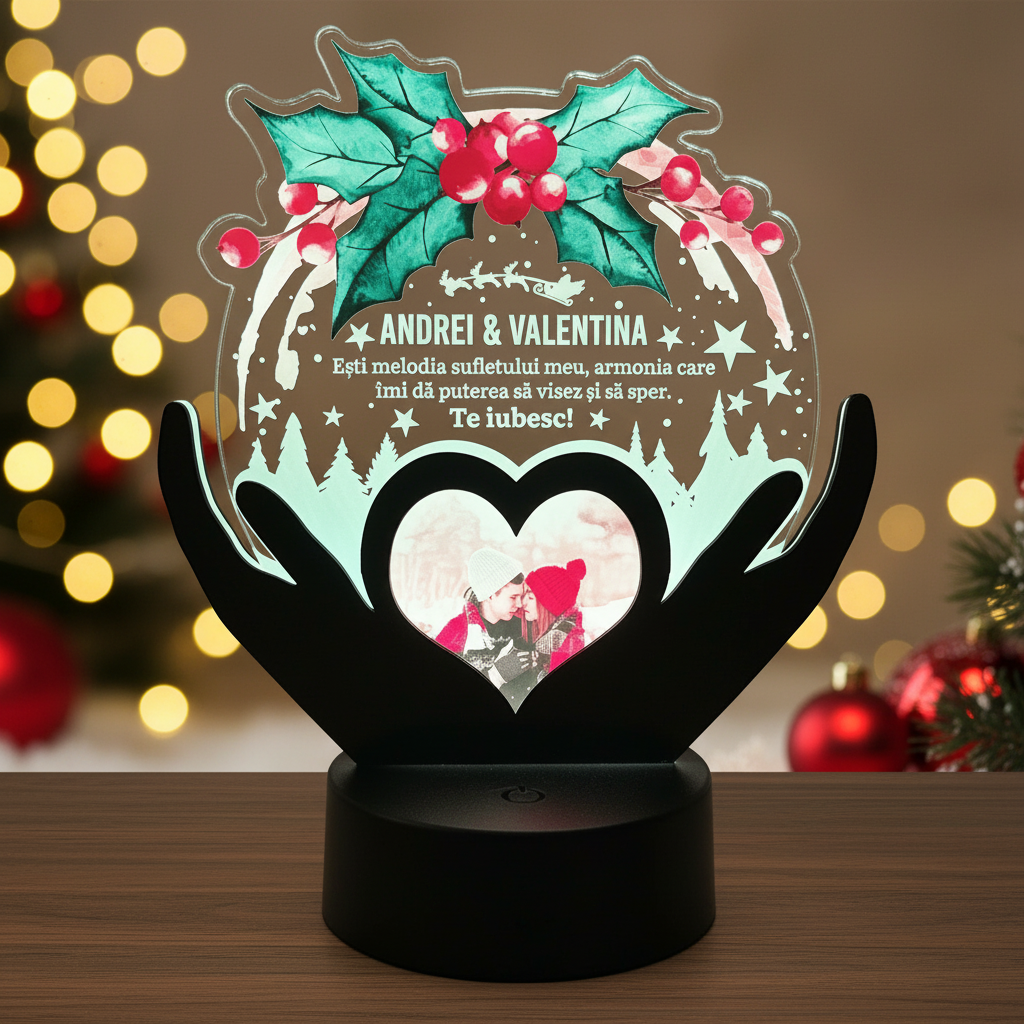 Trofeu personalizat de Craciun - Melodia sufletului meu Trofeu personalizat de Craciun - Melodia sufletului meu