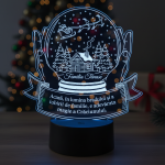 Trofeu personaliza cu Led – Familia ta de Craciun