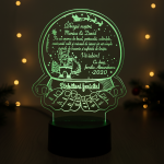 Lampa LED – Urare sarbatori de iarna