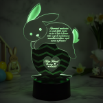Cadou personalizat Trofeu LED – Lenesul iepurila!
