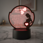 Cadou personalizat Trofeu LED – Pentru mama – Model 3