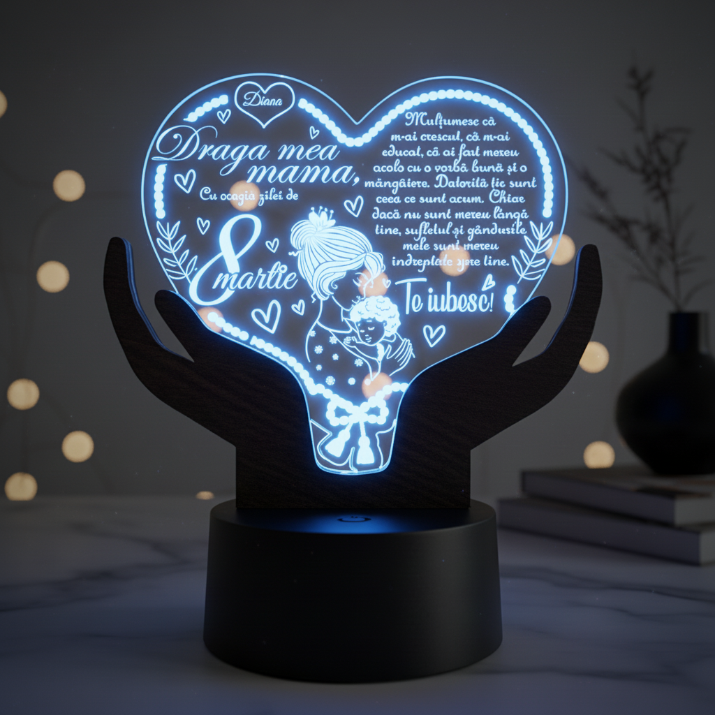 Trofeu personalizat - Mama 8 martie Trofeu personalizat - Mama 8 martie