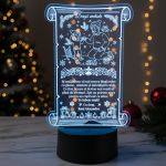 Cadou personalizat Trofeu LED –  Draga unchiule