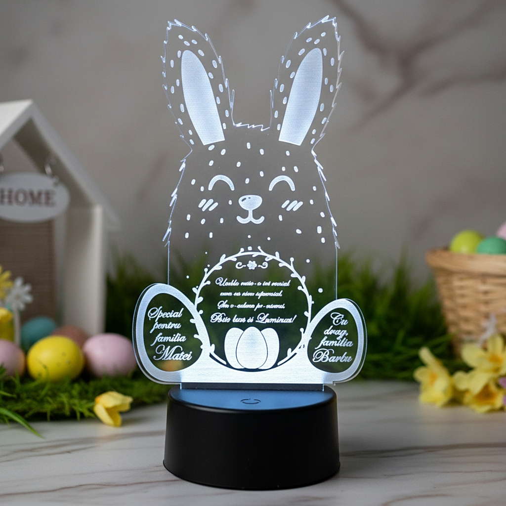 Cadou personalizat Trofeu LED - Mormaila Paste! Cadou personalizat Trofeu LED - Mormaila Paste!