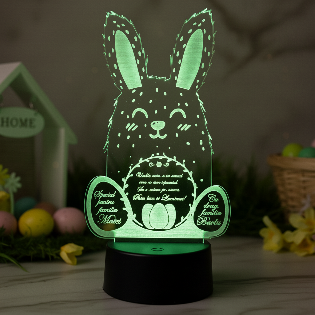 Cadou personalizat Trofeu LED - Mormaila Paste! Cadou personalizat Trofeu LED - Mormaila Paste!