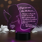 Cadou personalizat Trofeu LED – Soapte pentru nasii de botez