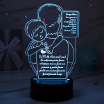Cadou personalizat Trofeu LED – Eroul meu tata –  Model 2