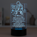 Cadou personalizat Trofeu LED – Eroul meu tata