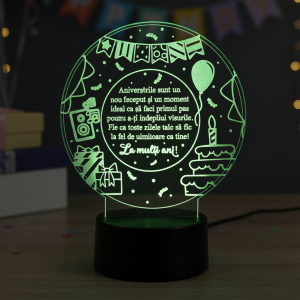 Trofeu LED –  Cadou personalizat  pentru aniversare
