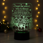 Lampa LED – Urare si cadou de craciun pentru parinti